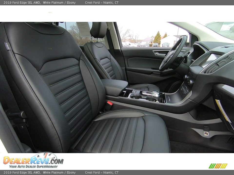 2019 Ford Edge SEL AWD White Platinum / Ebony Photo #24