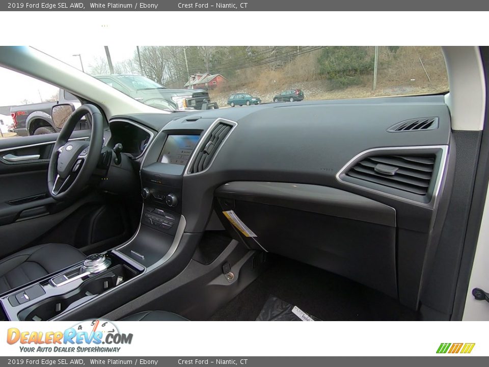 2019 Ford Edge SEL AWD White Platinum / Ebony Photo #25