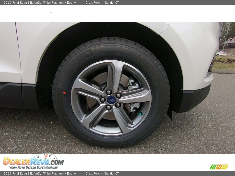 2019 Ford Edge SEL AWD White Platinum / Ebony Photo #26
