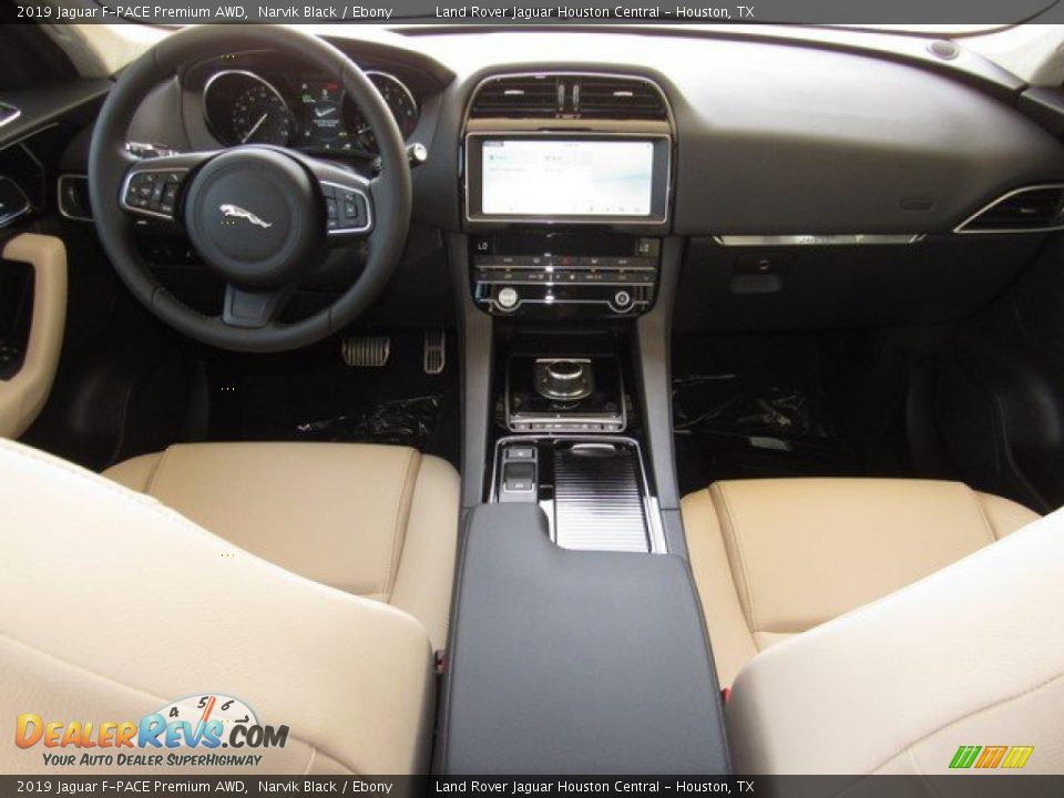 2019 Jaguar F-PACE Premium AWD Narvik Black / Ebony Photo #4
