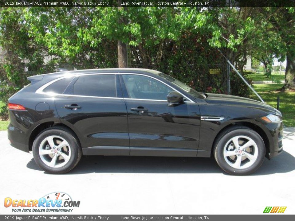 2019 Jaguar F-PACE Premium AWD Narvik Black / Ebony Photo #6
