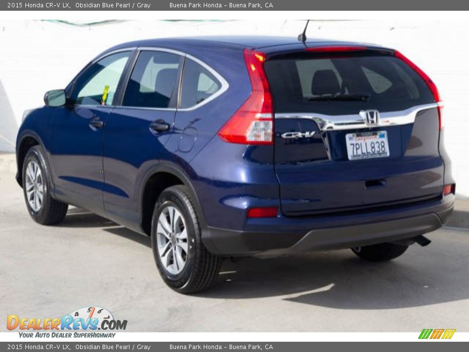 2015 Honda CR-V LX Obsidian Blue Pearl / Gray Photo #2