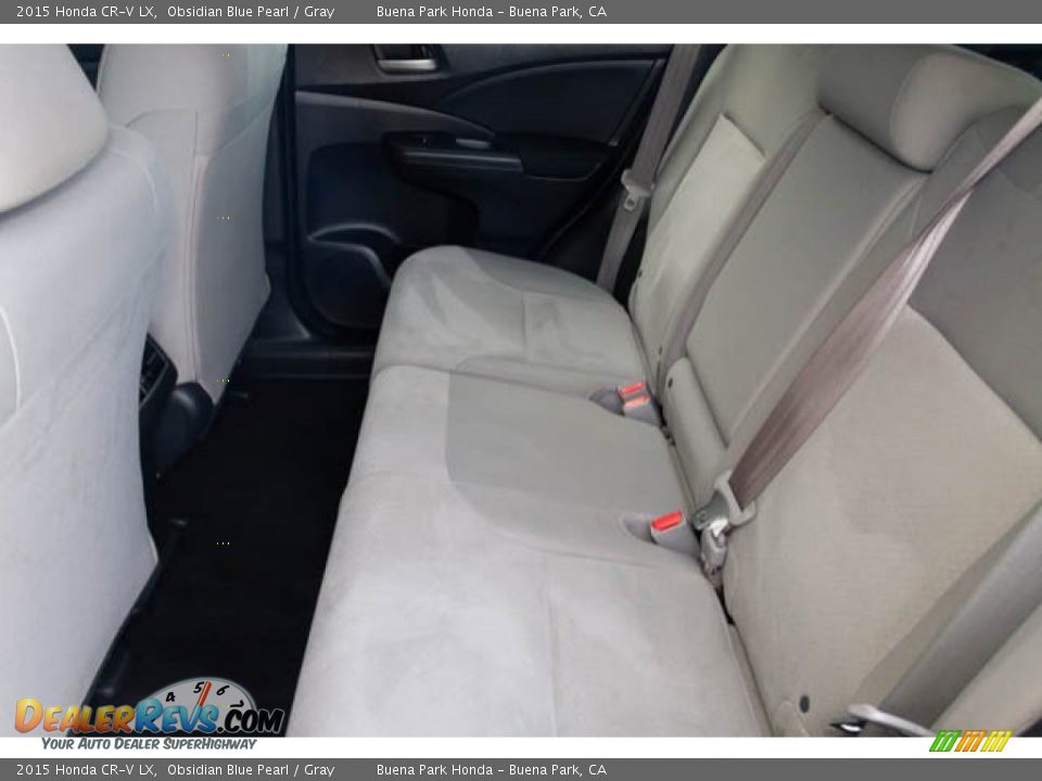 2015 Honda CR-V LX Obsidian Blue Pearl / Gray Photo #4