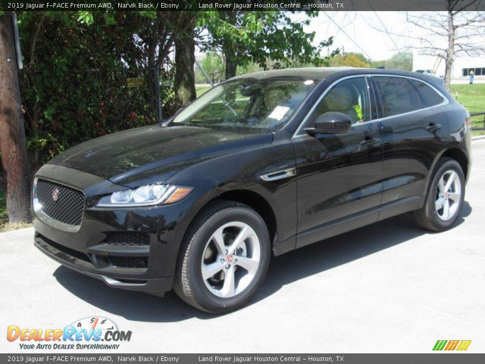 2019 Jaguar F-PACE Premium AWD Narvik Black / Ebony Photo #10