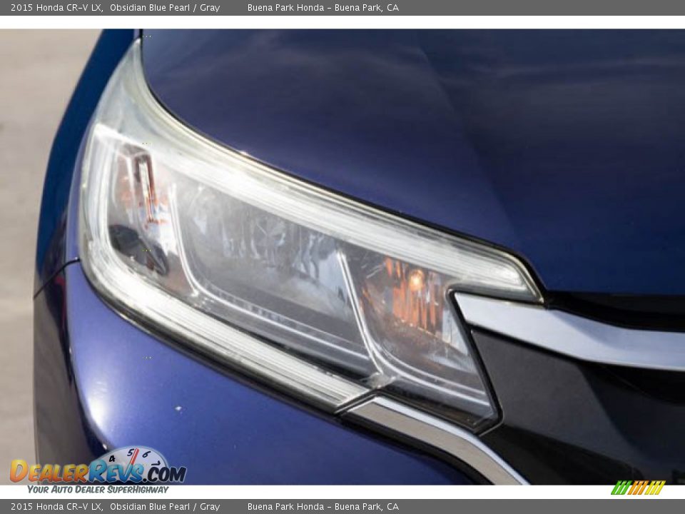 2015 Honda CR-V LX Obsidian Blue Pearl / Gray Photo #8