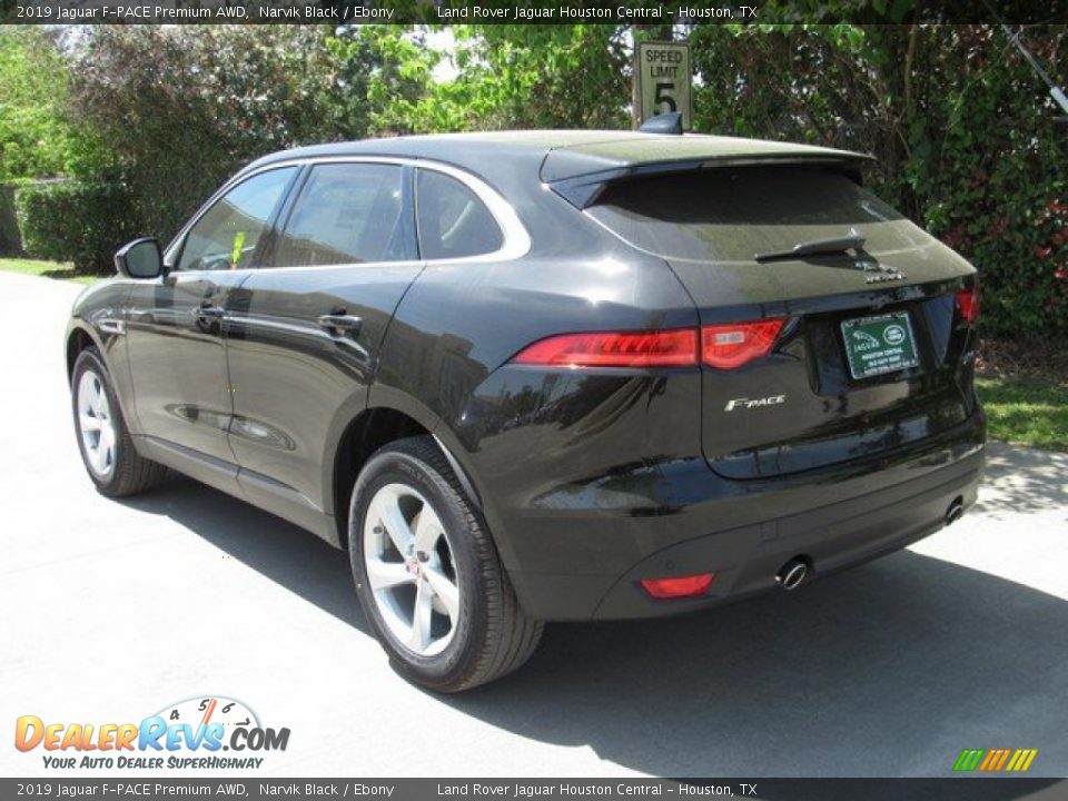 2019 Jaguar F-PACE Premium AWD Narvik Black / Ebony Photo #12