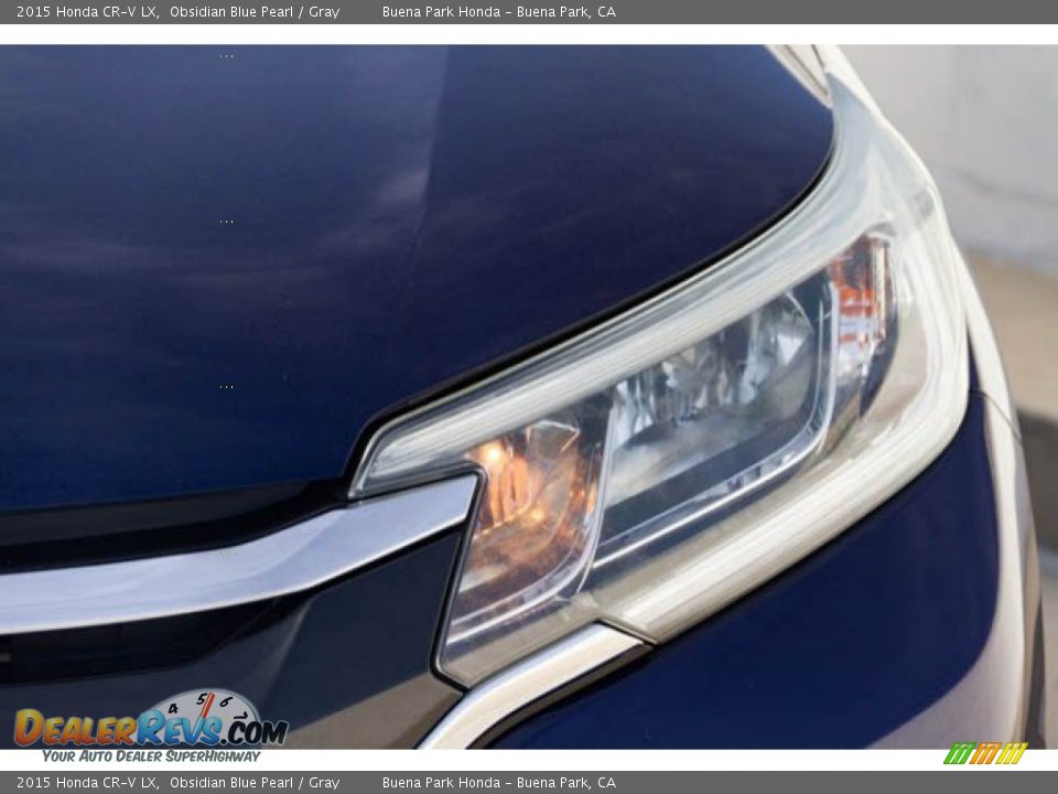 2015 Honda CR-V LX Obsidian Blue Pearl / Gray Photo #9