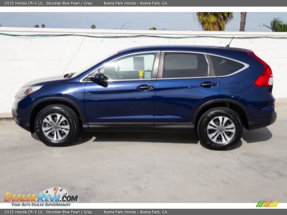 2015 Honda CR-V LX Obsidian Blue Pearl / Gray Photo #10