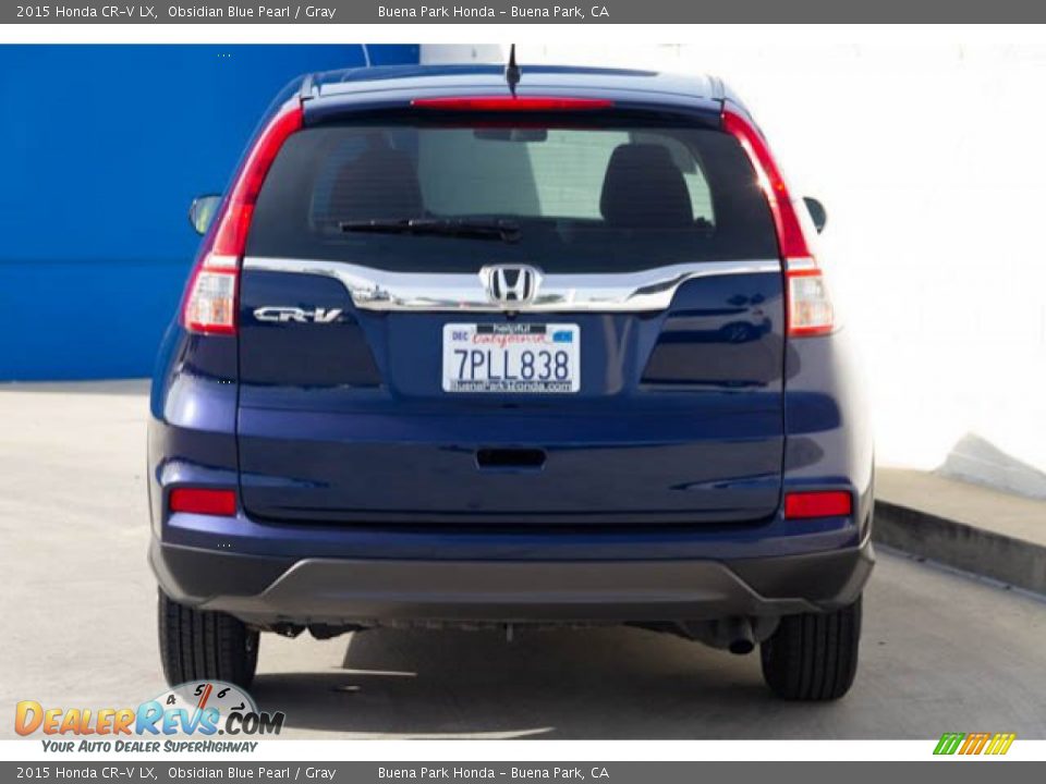 2015 Honda CR-V LX Obsidian Blue Pearl / Gray Photo #11