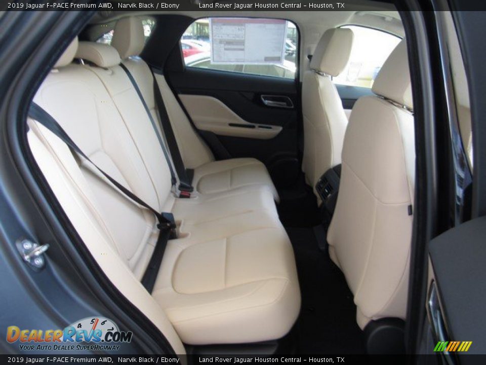 2019 Jaguar F-PACE Premium AWD Narvik Black / Ebony Photo #19