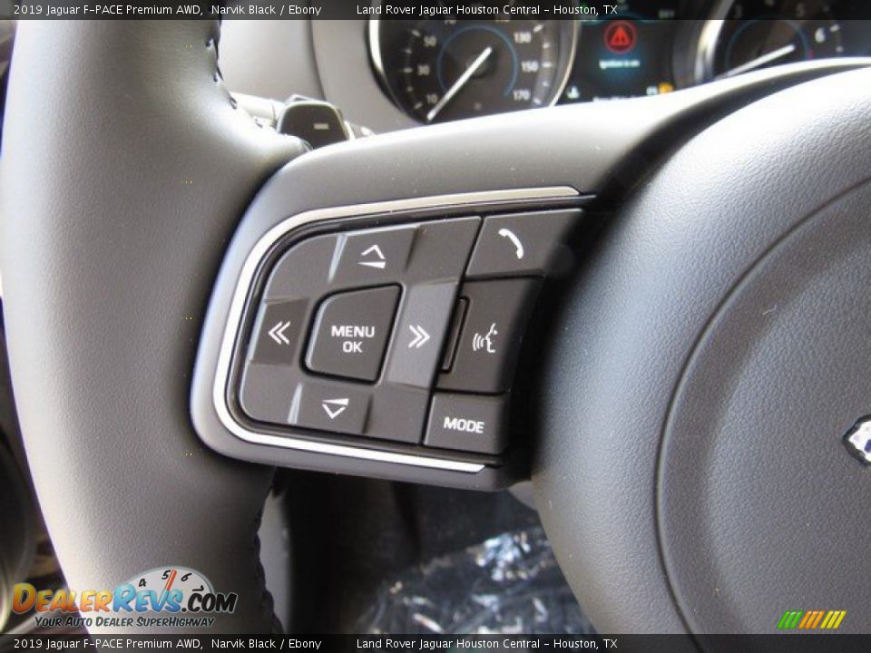 2019 Jaguar F-PACE Premium AWD Narvik Black / Ebony Photo #27