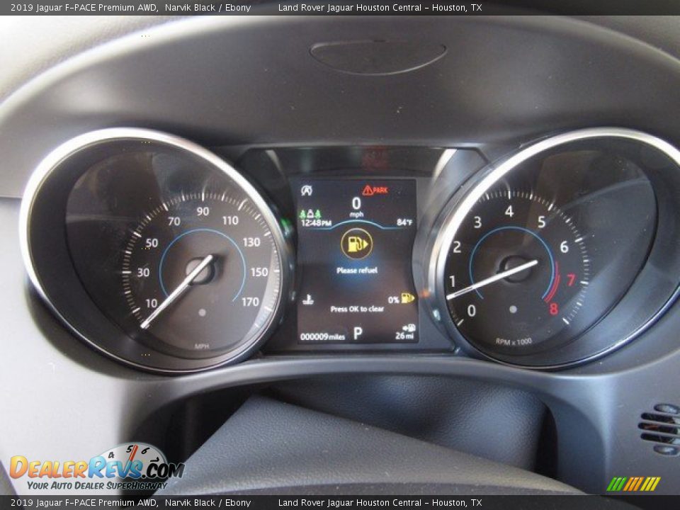 2019 Jaguar F-PACE Premium AWD Narvik Black / Ebony Photo #29
