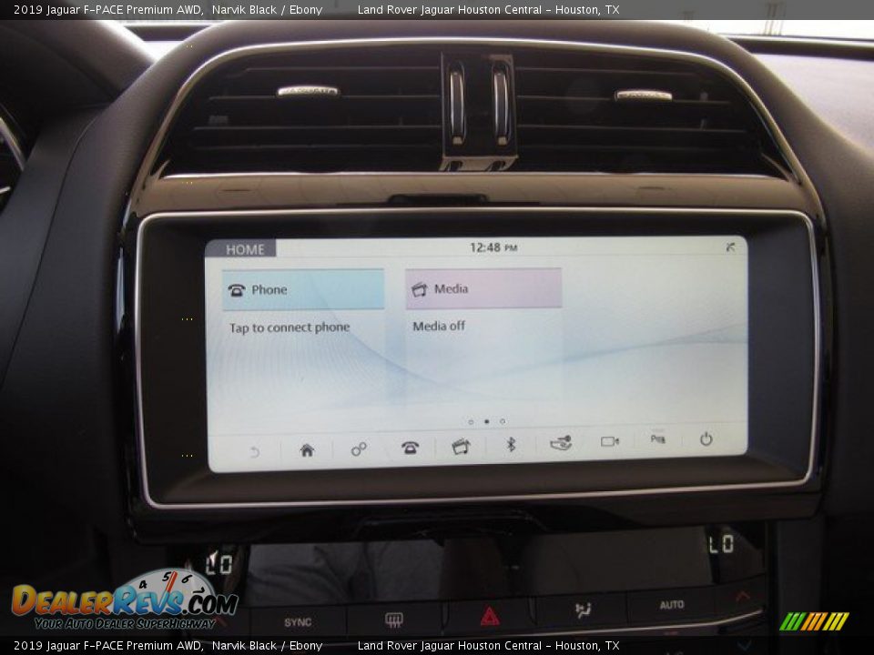 2019 Jaguar F-PACE Premium AWD Narvik Black / Ebony Photo #30