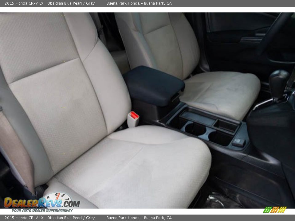2015 Honda CR-V LX Obsidian Blue Pearl / Gray Photo #21