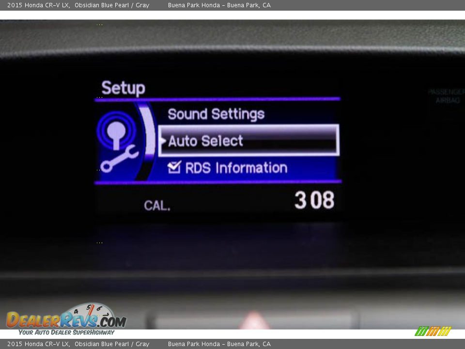 2015 Honda CR-V LX Obsidian Blue Pearl / Gray Photo #22