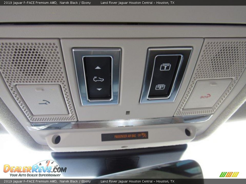2019 Jaguar F-PACE Premium AWD Narvik Black / Ebony Photo #34