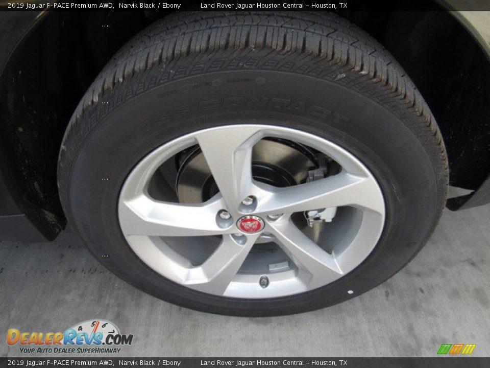 2019 Jaguar F-PACE Premium AWD Narvik Black / Ebony Photo #35