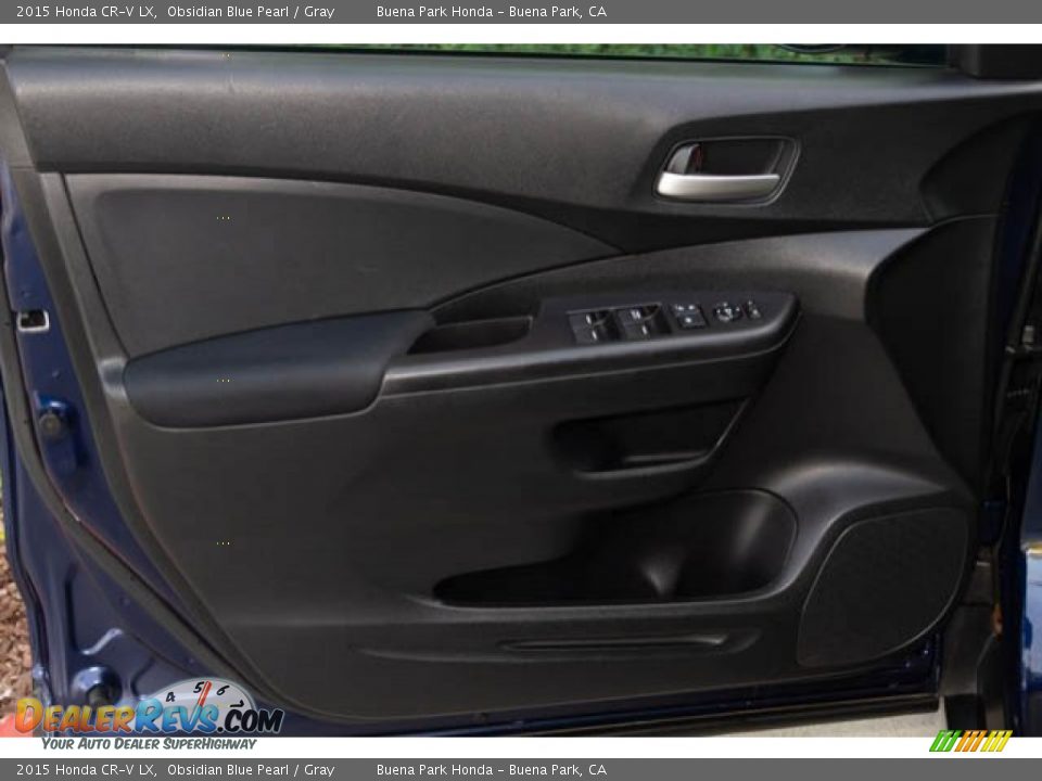 2015 Honda CR-V LX Obsidian Blue Pearl / Gray Photo #25