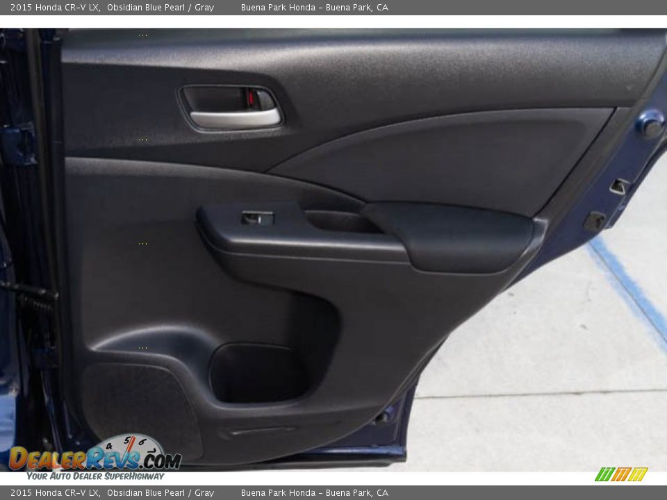 2015 Honda CR-V LX Obsidian Blue Pearl / Gray Photo #28