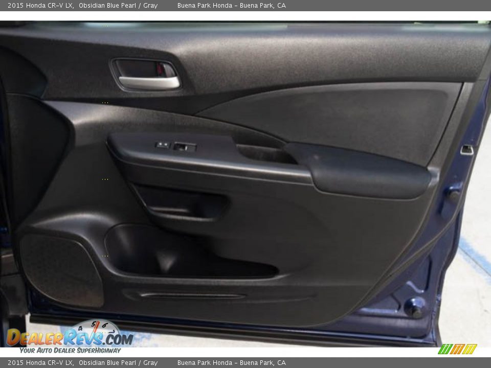 2015 Honda CR-V LX Obsidian Blue Pearl / Gray Photo #29