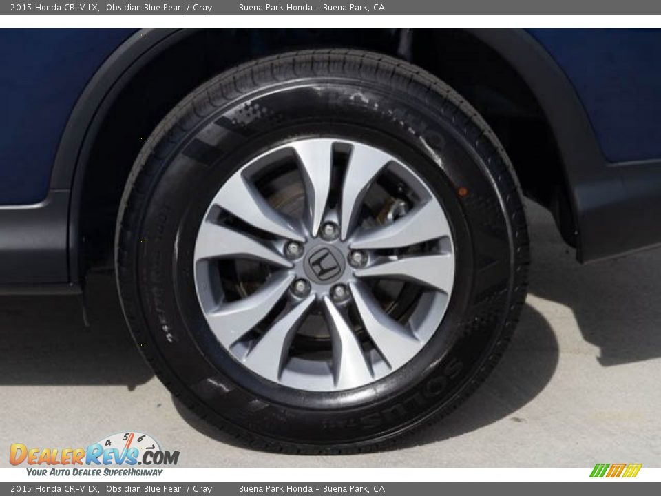 2015 Honda CR-V LX Obsidian Blue Pearl / Gray Photo #33