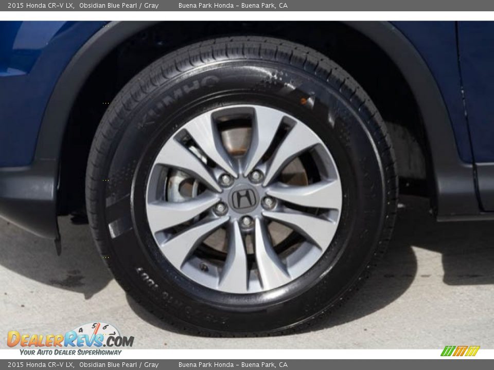 2015 Honda CR-V LX Obsidian Blue Pearl / Gray Photo #34
