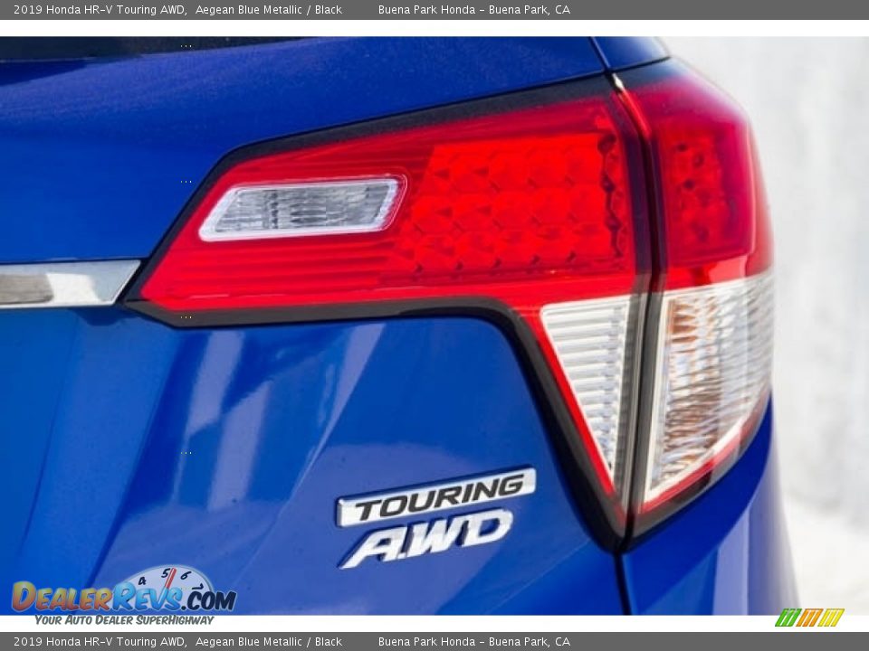 2019 Honda HR-V Touring AWD Aegean Blue Metallic / Black Photo #7