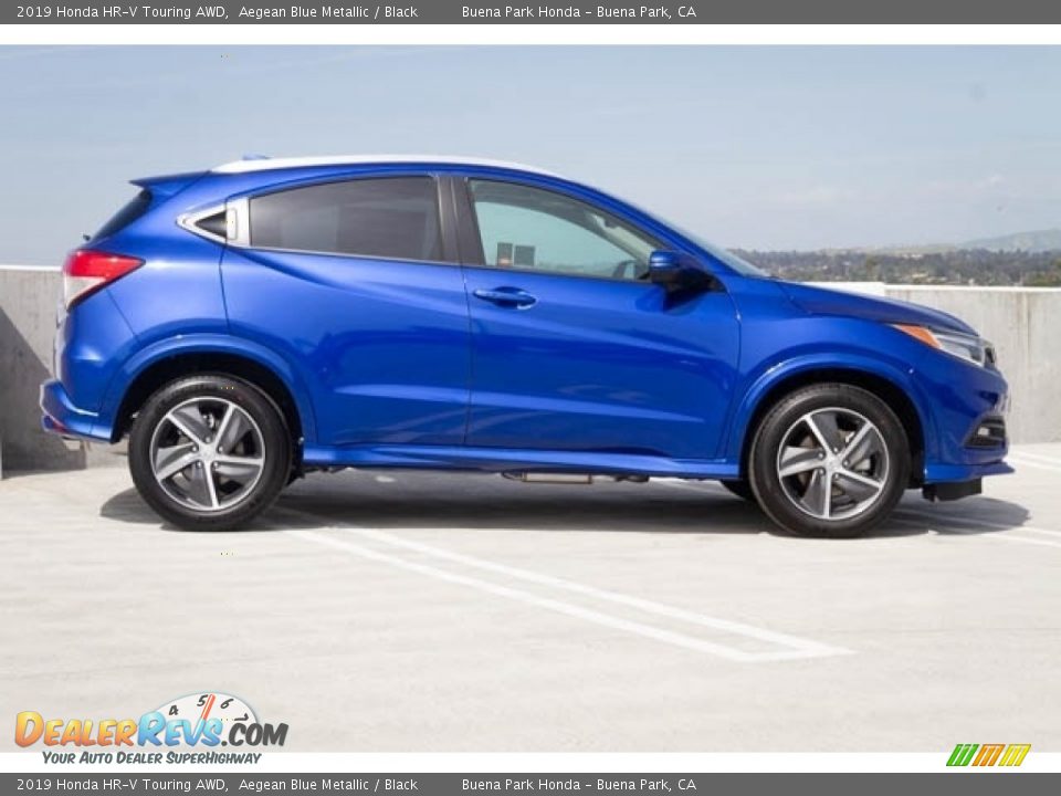 2019 Honda HR-V Touring AWD Aegean Blue Metallic / Black Photo #8
