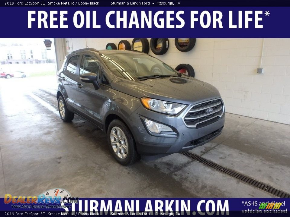 2019 Ford EcoSport SE Smoke Metallic / Ebony Black Photo #1