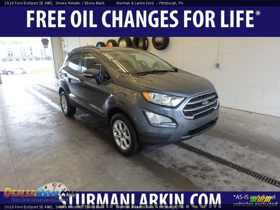 2019 Ford EcoSport SE 4WD Smoke Metallic / Ebony Black Photo #1