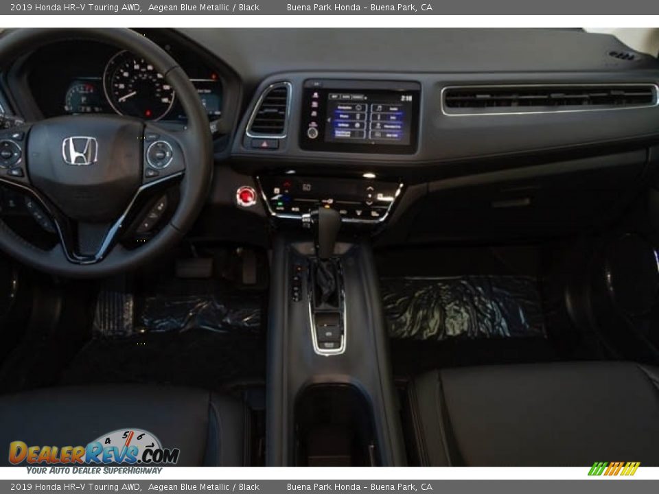 2019 Honda HR-V Touring AWD Aegean Blue Metallic / Black Photo #18