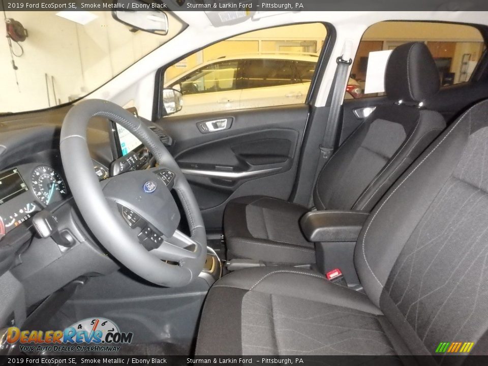 2019 Ford EcoSport SE Smoke Metallic / Ebony Black Photo #7