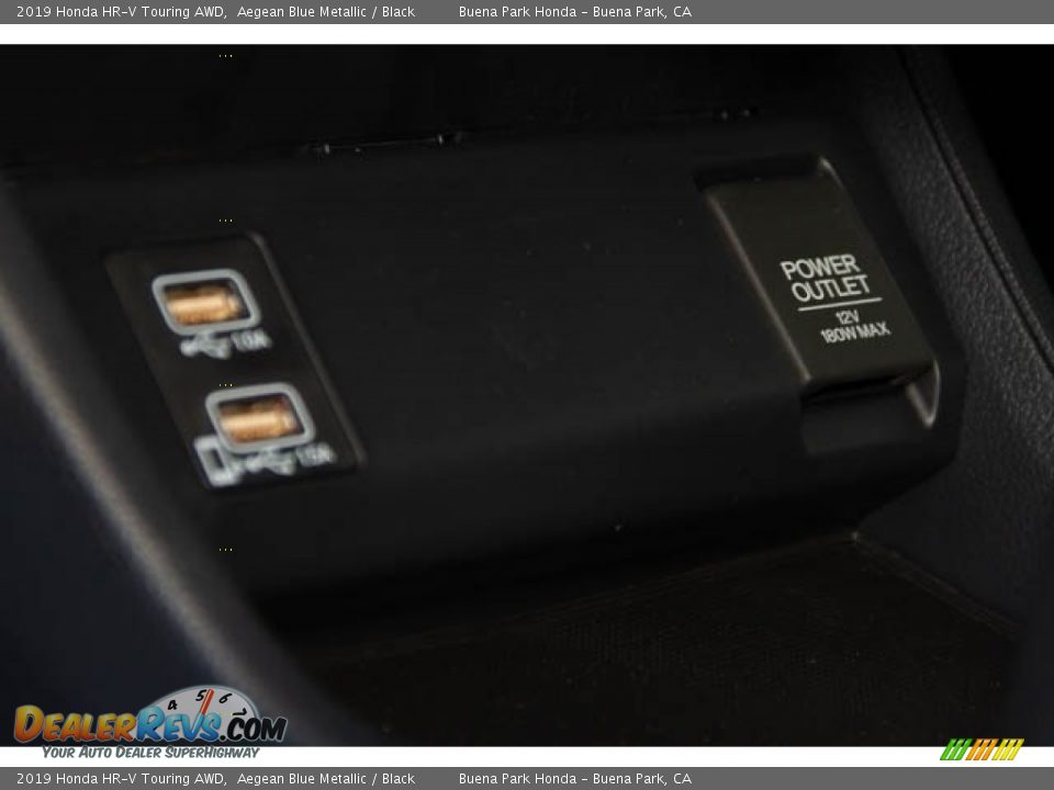 2019 Honda HR-V Touring AWD Aegean Blue Metallic / Black Photo #22