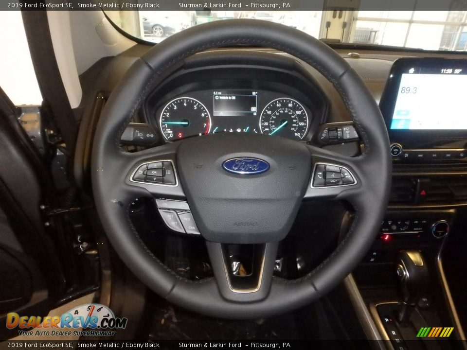 2019 Ford EcoSport SE Smoke Metallic / Ebony Black Photo #14