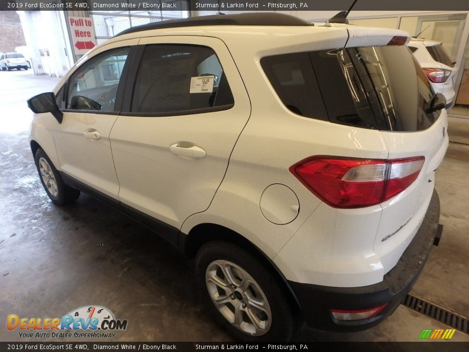 2019 Ford EcoSport SE 4WD Diamond White / Ebony Black Photo #4