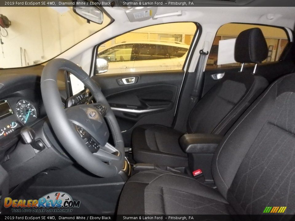 2019 Ford EcoSport SE 4WD Diamond White / Ebony Black Photo #7
