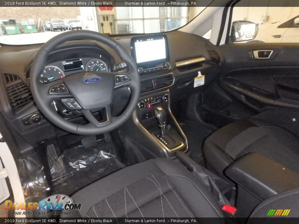 2019 Ford EcoSport SE 4WD Diamond White / Ebony Black Photo #9