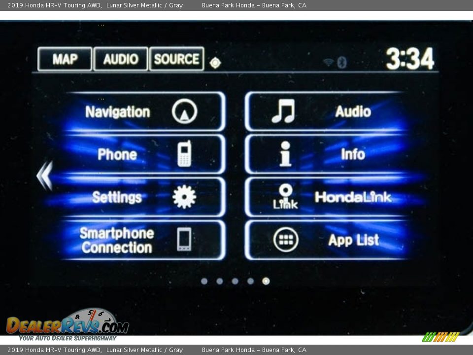 2019 Honda HR-V Touring AWD Lunar Silver Metallic / Gray Photo #31