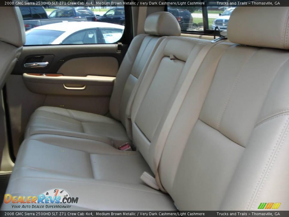 2008 GMC Sierra 2500HD SLT Z71 Crew Cab 4x4 Medium Brown Metallic / Very Dark Cashmere/Light Cashmere Photo #6