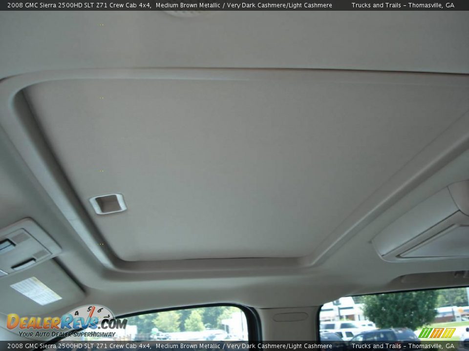 2008 GMC Sierra 2500HD SLT Z71 Crew Cab 4x4 Medium Brown Metallic / Very Dark Cashmere/Light Cashmere Photo #8