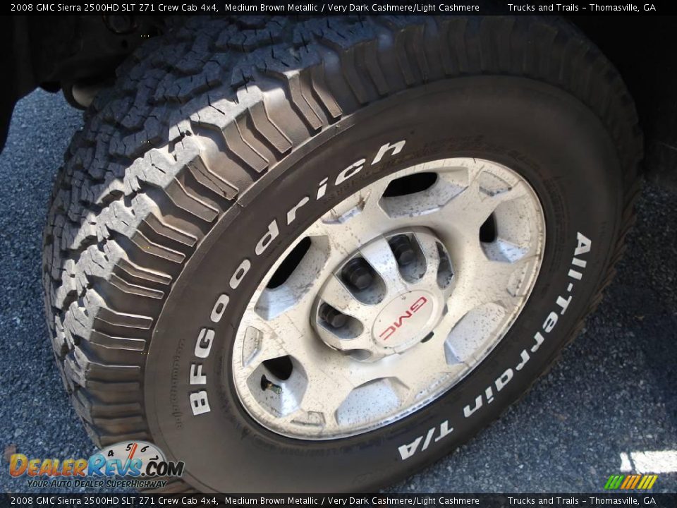 2008 GMC Sierra 2500HD SLT Z71 Crew Cab 4x4 Medium Brown Metallic / Very Dark Cashmere/Light Cashmere Photo #11