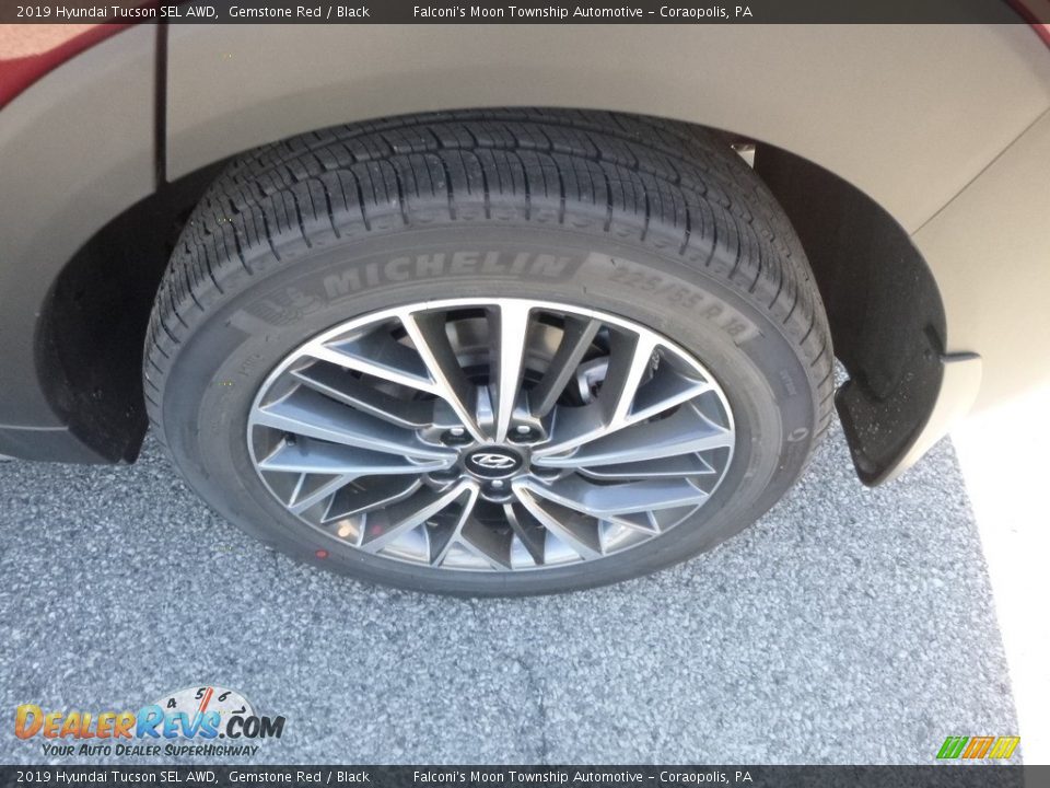 2019 Hyundai Tucson SEL AWD Gemstone Red / Black Photo #7
