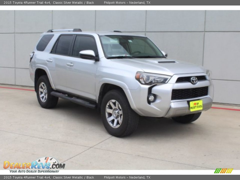 2015 Toyota 4Runner Trail 4x4 Classic Silver Metallic / Black Photo #2