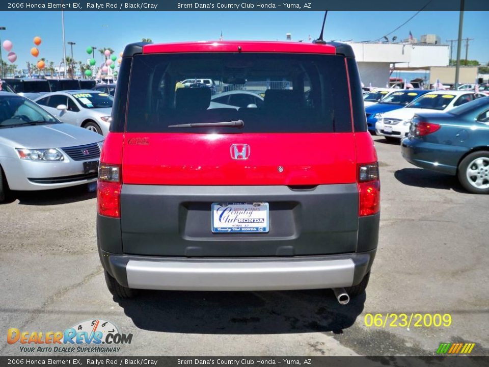 2006 Honda Element EX Rallye Red / Black/Gray Photo #4