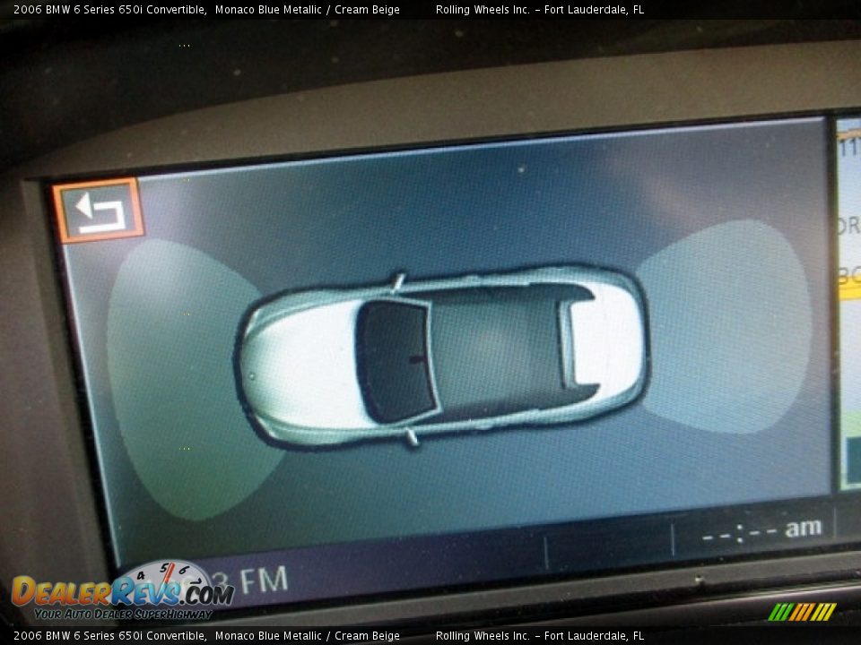 2006 BMW 6 Series 650i Convertible Monaco Blue Metallic / Cream Beige Photo #6