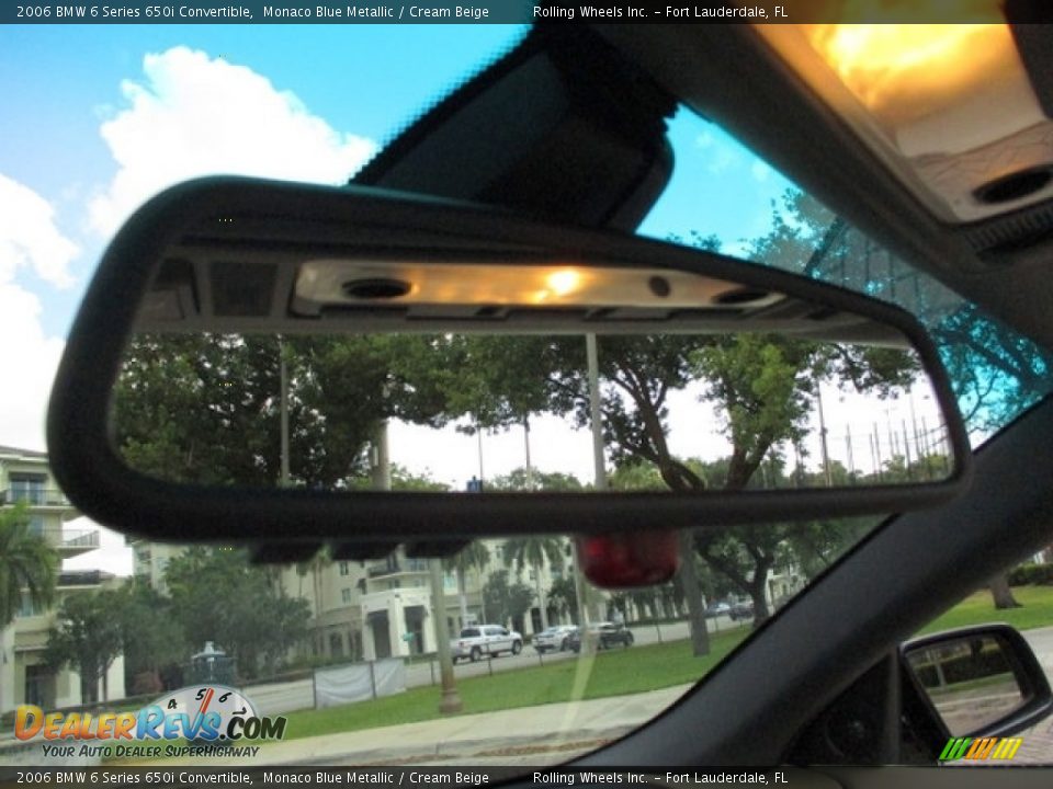 2006 BMW 6 Series 650i Convertible Monaco Blue Metallic / Cream Beige Photo #24