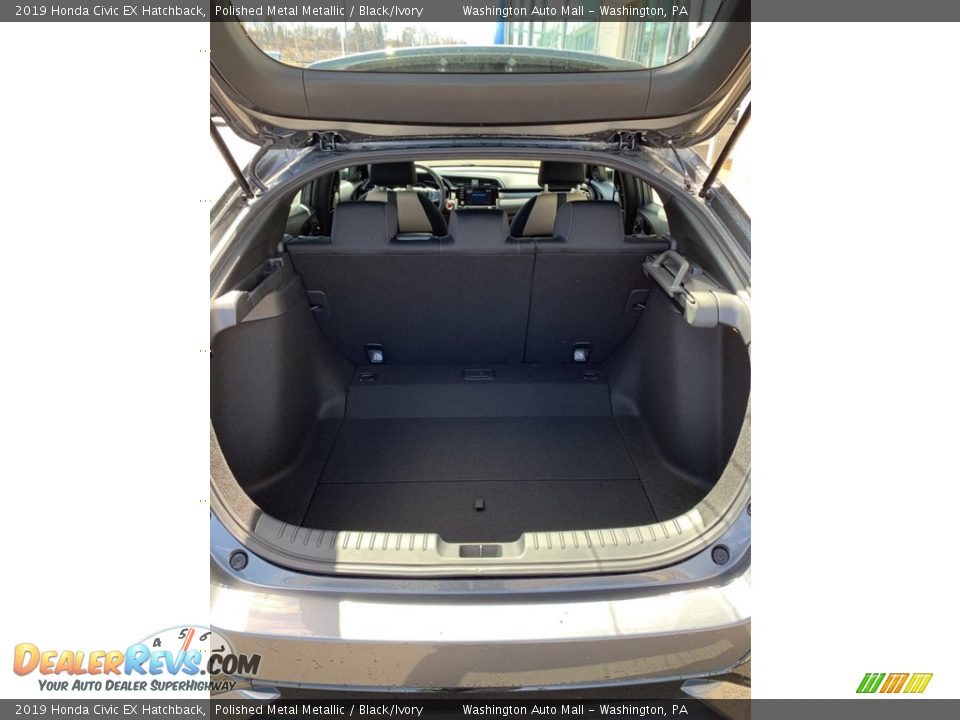 2019 Honda Civic EX Hatchback Polished Metal Metallic / Black/Ivory Photo #21