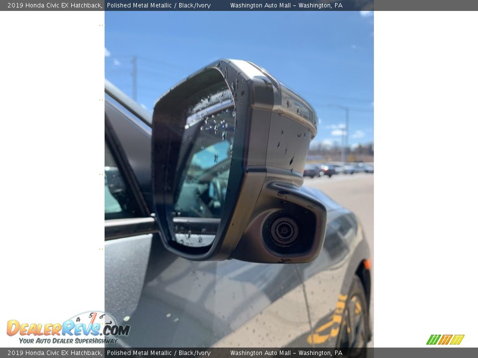 2019 Honda Civic EX Hatchback Polished Metal Metallic / Black/Ivory Photo #29