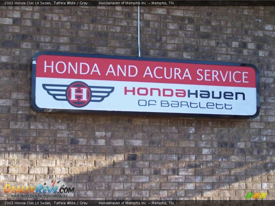 2003 Honda Civic LX Sedan Taffeta White / Gray Photo #5
