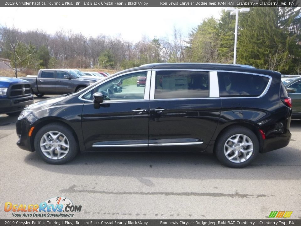 2019 Chrysler Pacifica Touring L Plus Brilliant Black Crystal Pearl / Black/Alloy Photo #2